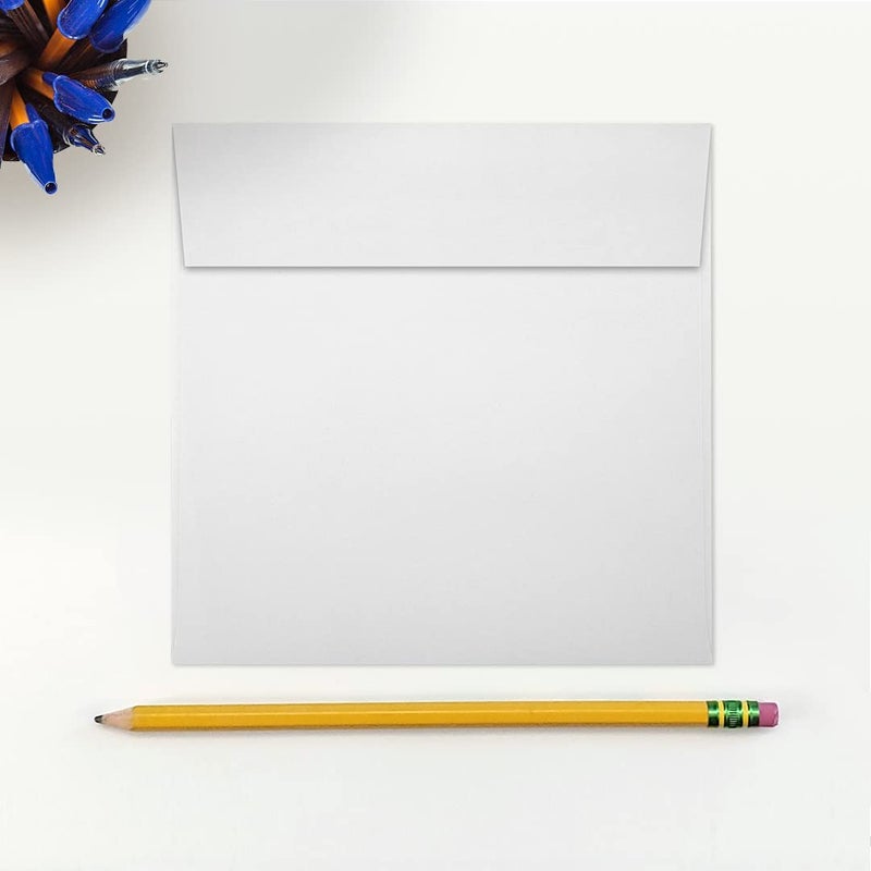 LUXPaper Square Invitation Envelopes | Peel & Press | 5 1/2" x 5 1/2" | Bright White | 70lb. Text | 50 Qty - Image 4